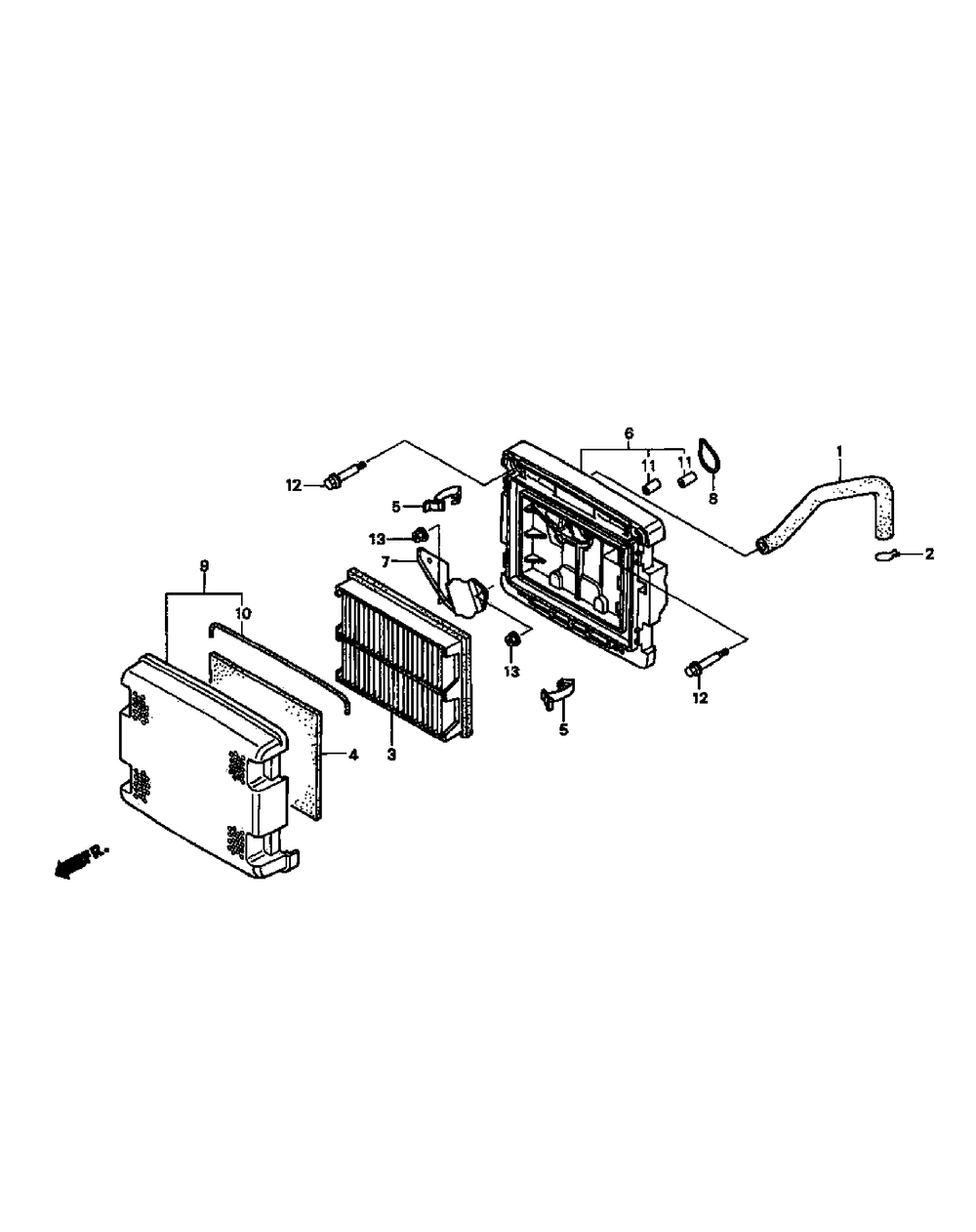 Gxv620k1 Air Cleaner Diagram and Parts List for M48-HN 53AB5E6V750-20-HP Cub Cadet Lawn Tractor